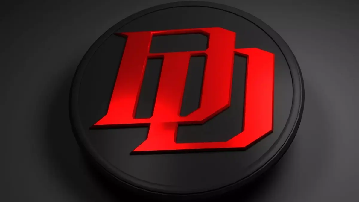 Daredevil logo animated Low-poly 3D model