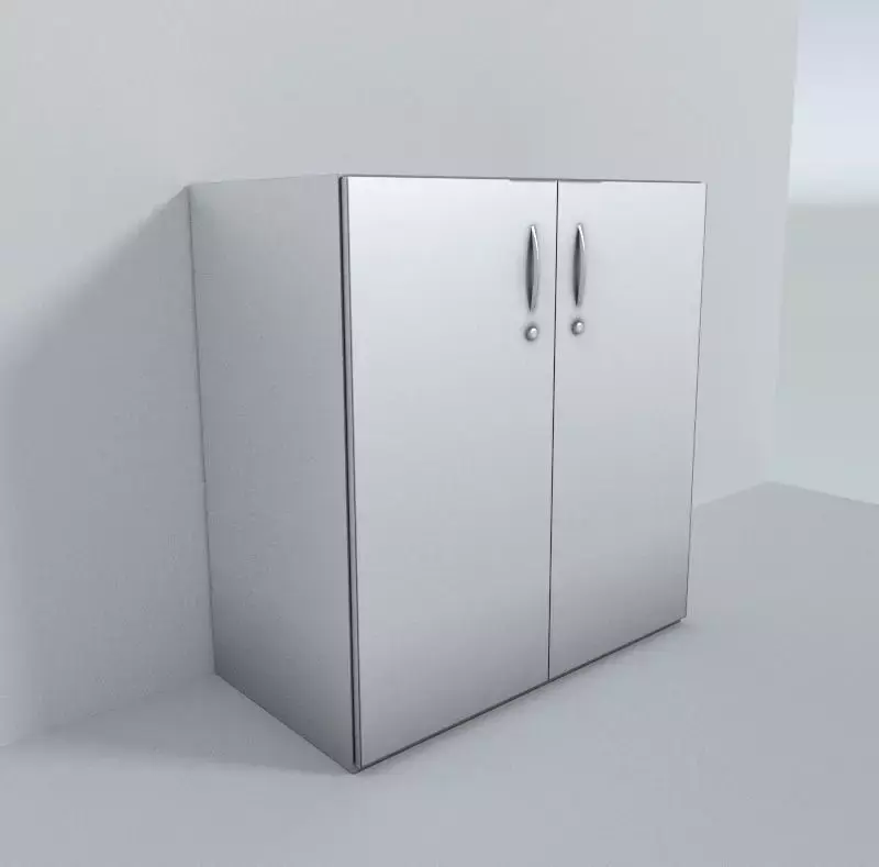 Small Cabinet Low-poly 3D model
