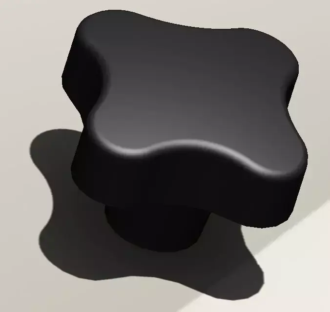 Nut knob 3D model