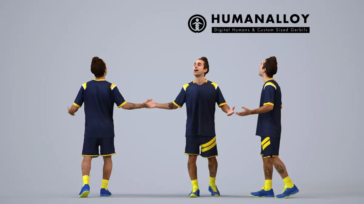 00523Carlos005 - Adult Caucasian man exercising in sports 3D model