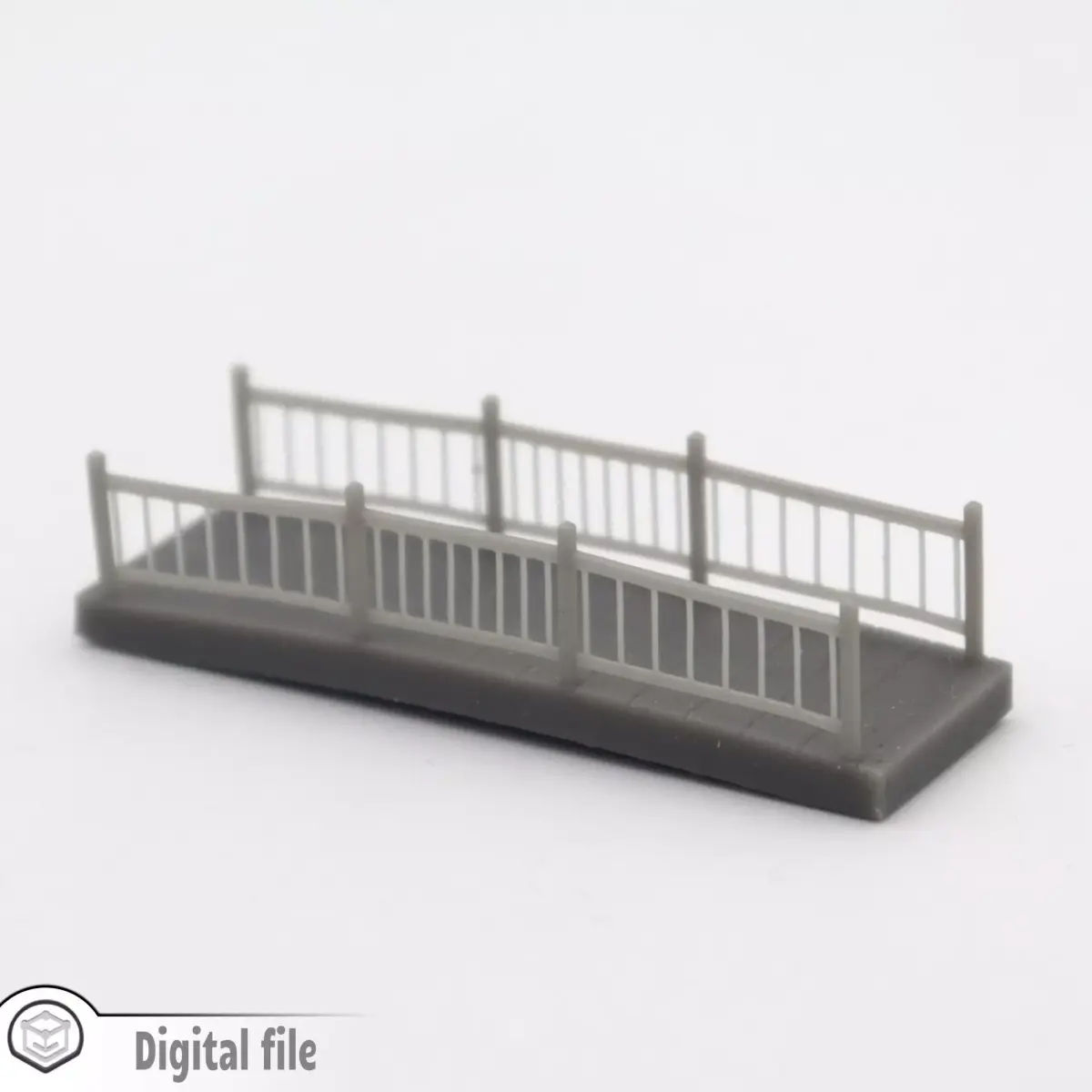 HO Small bridge 2 train model  3D print model