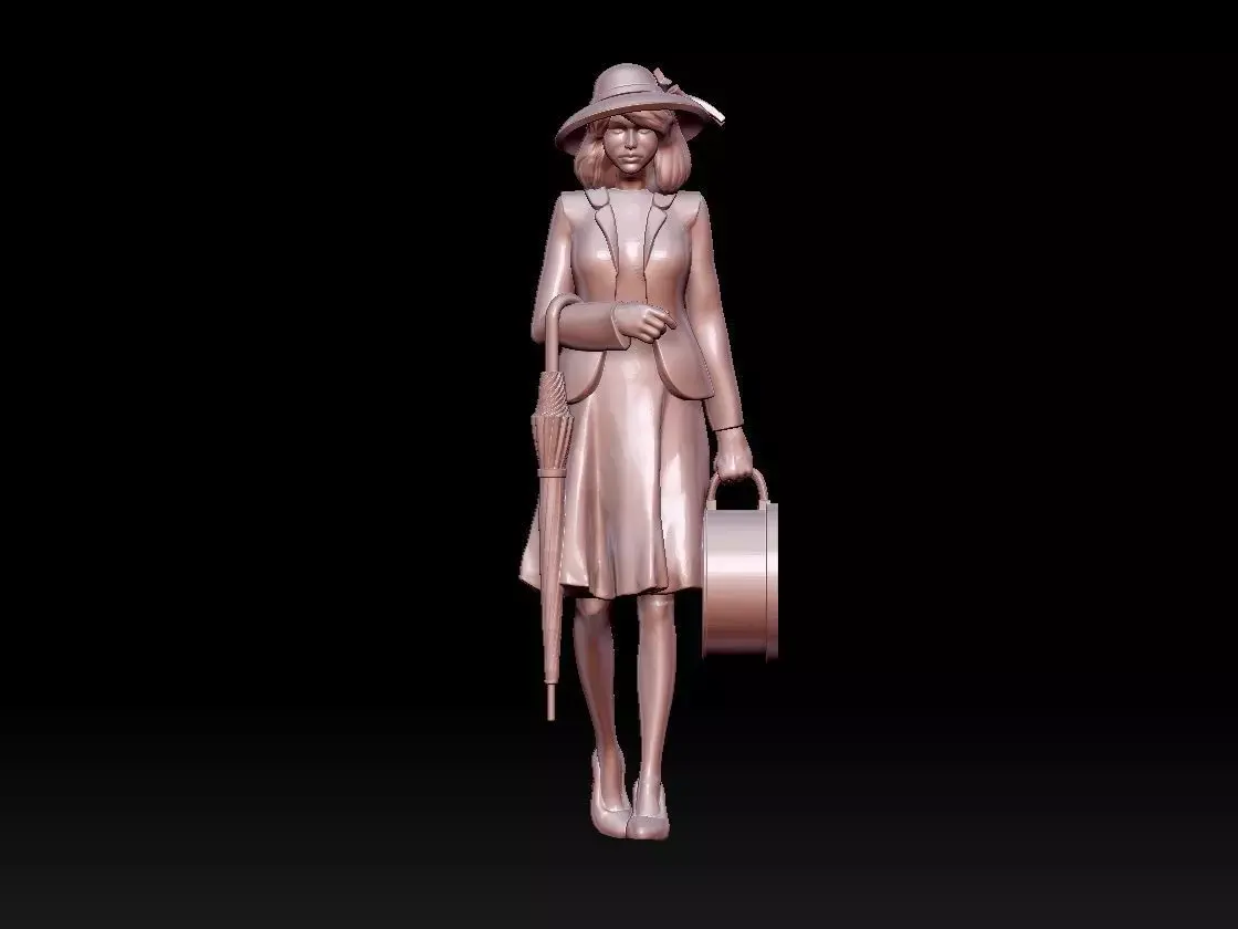 woman 3D print model 3