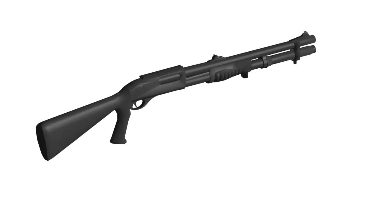 Remington 870 MCS 3D model
