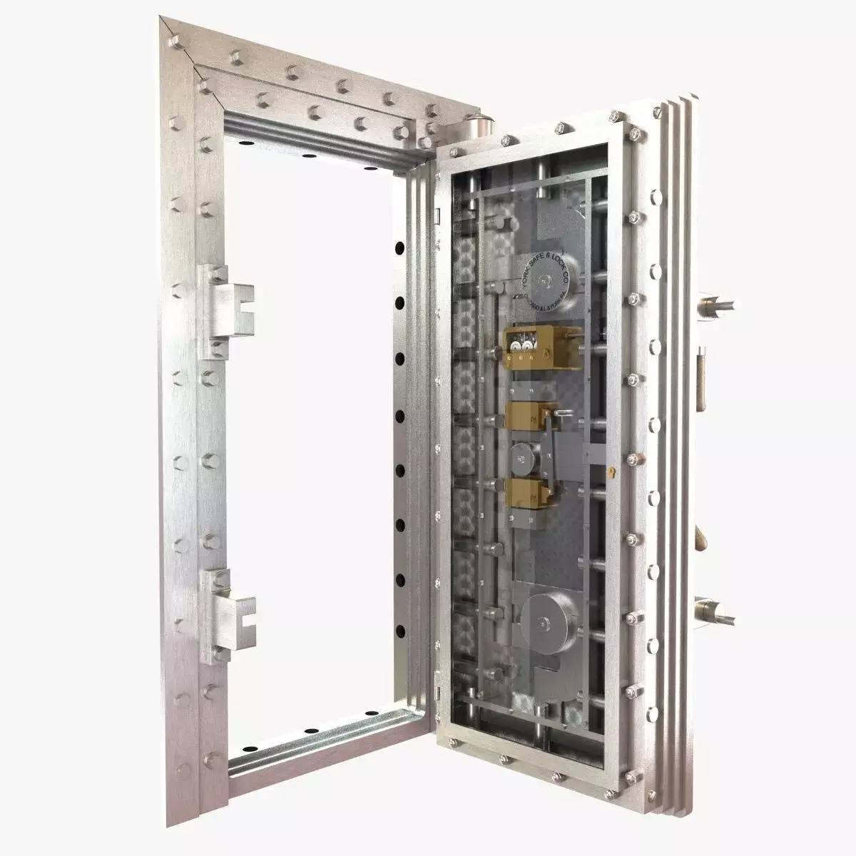 York classic vitage vault door 3D model