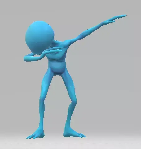 alien Low-poly 3D model 12