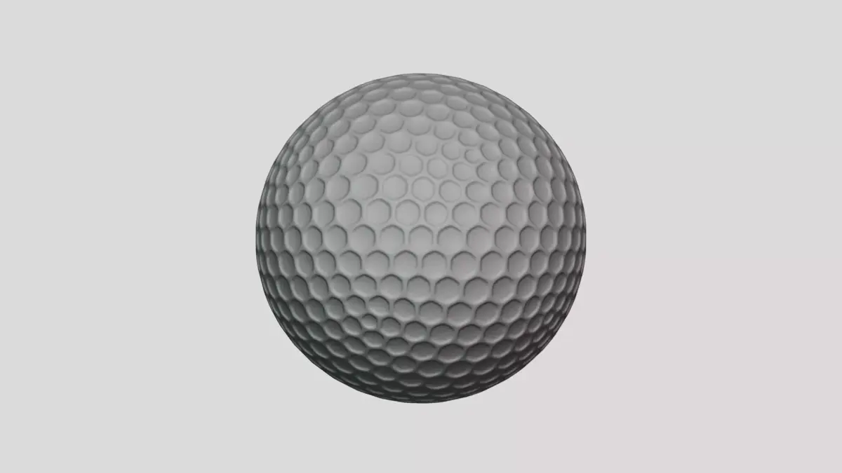 Golf Ball - Geometry Only No Textures No Materials 3D model