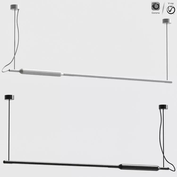 Slim Suspension lamp by Vertigo Bird 3D model