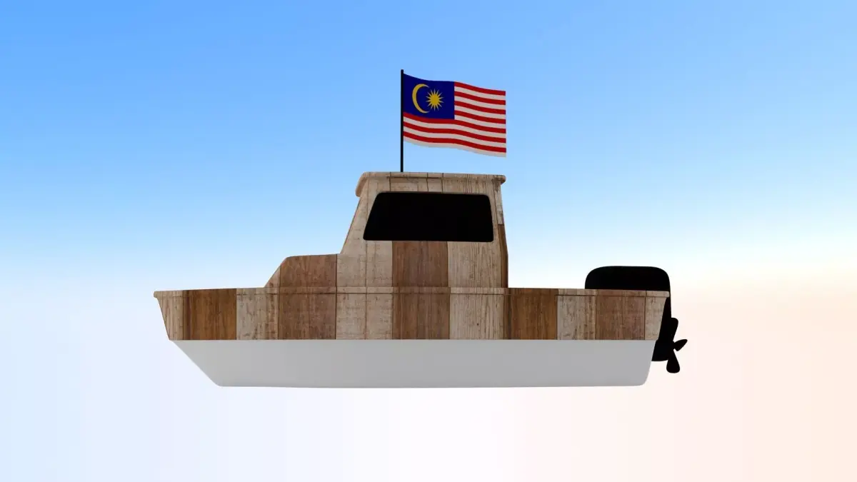 Malaysia Fishing Boat 3D model