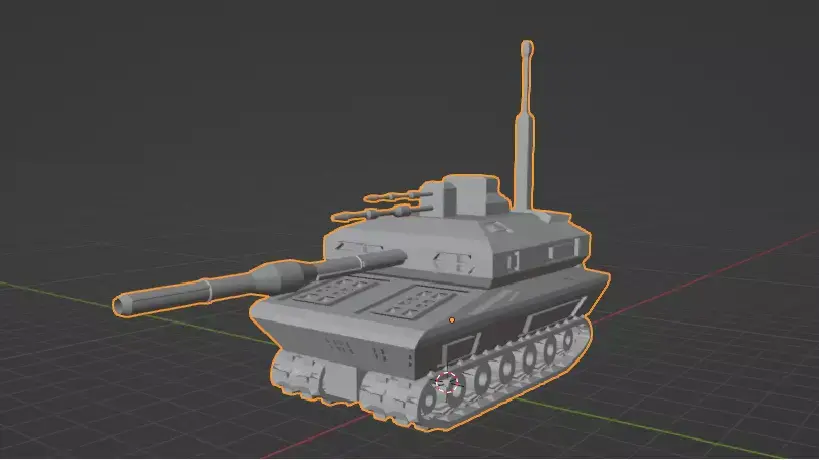 3d military tank model 3D model