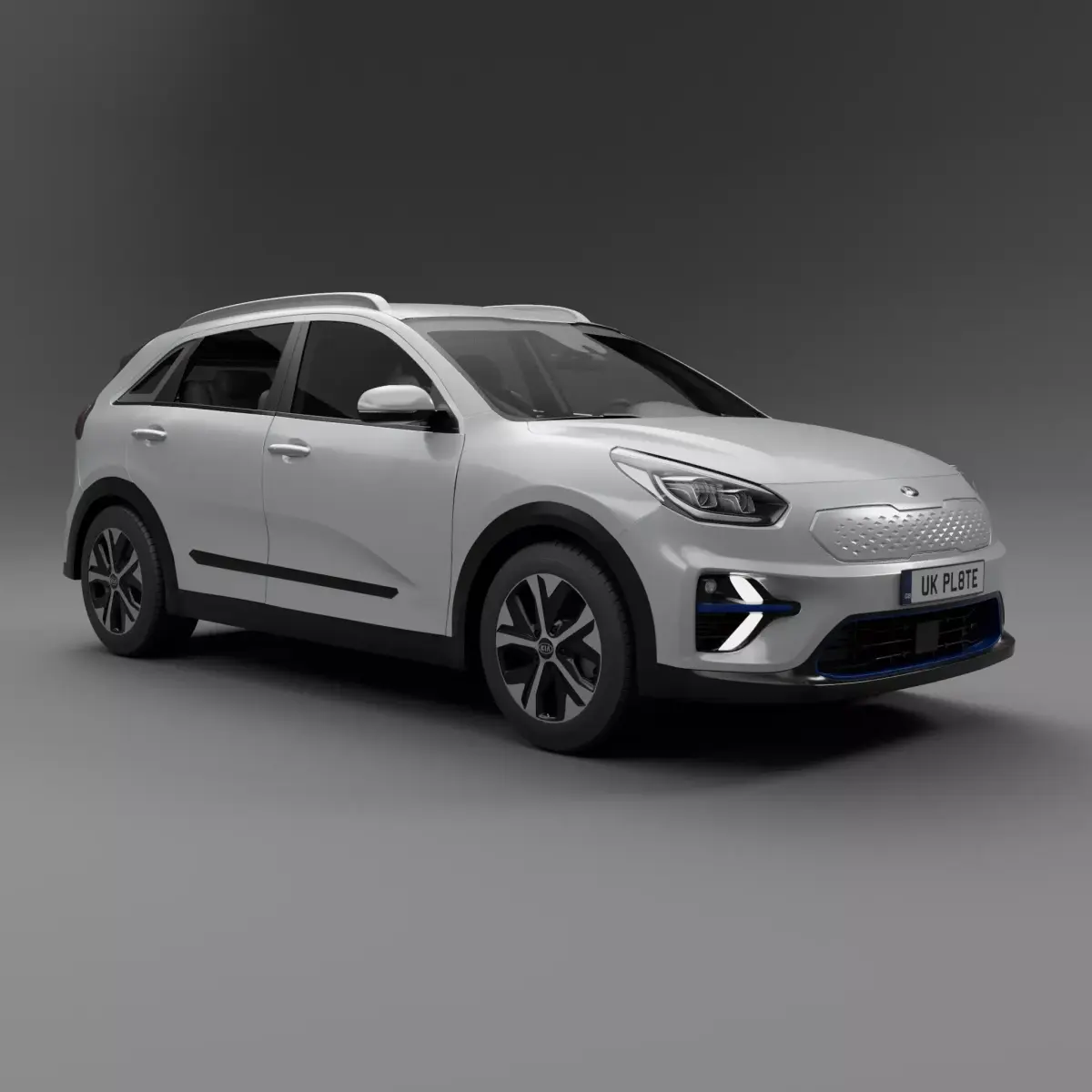 Kia Niro Ev Free low-poly 3D model