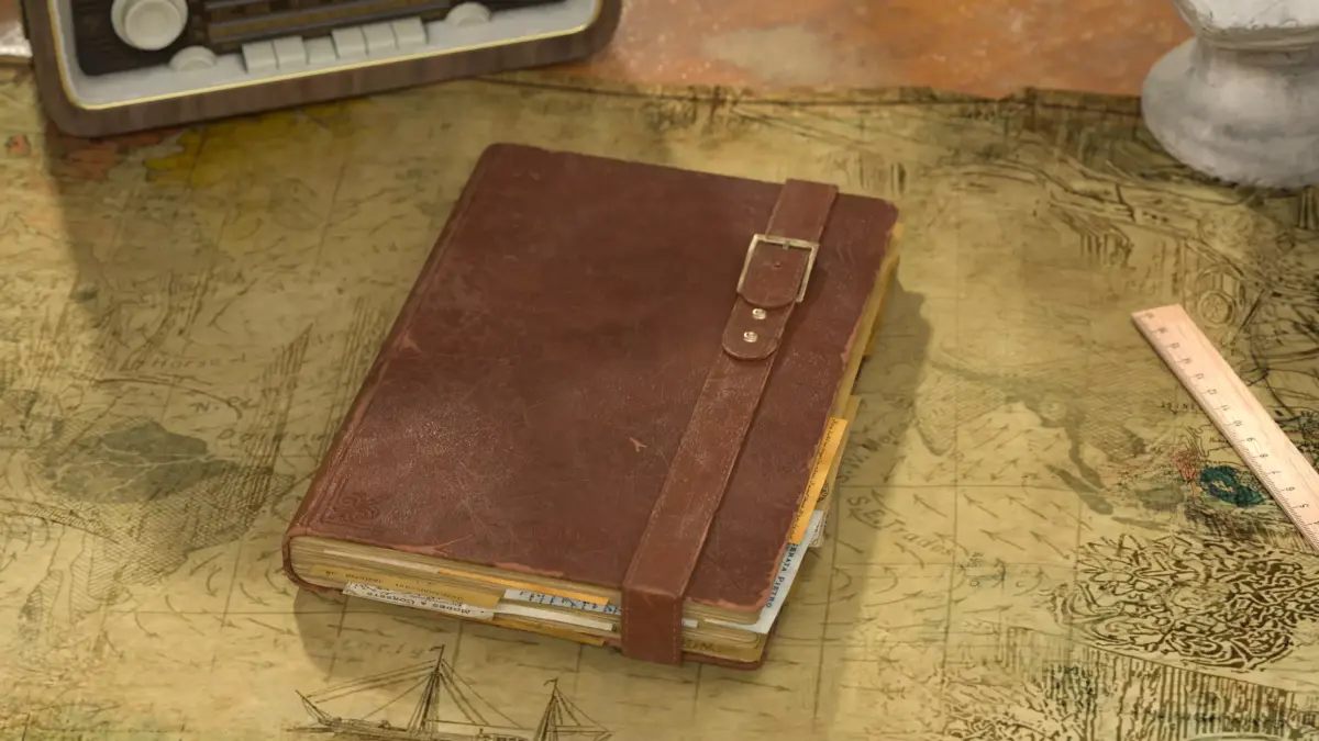 Vintage Book Low-poly 3D model