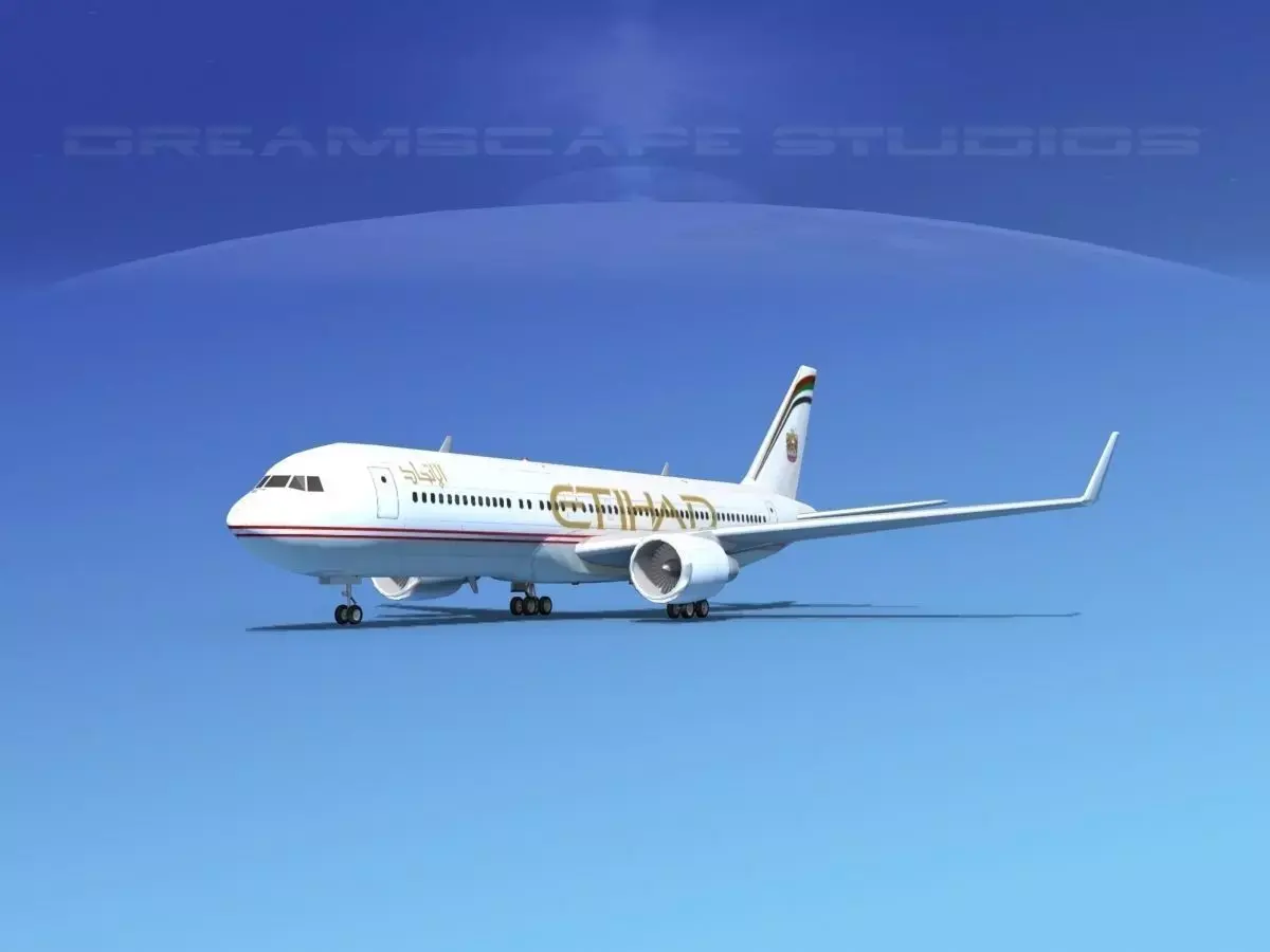 Boeing 767-300 Etihad Airways 3D model
