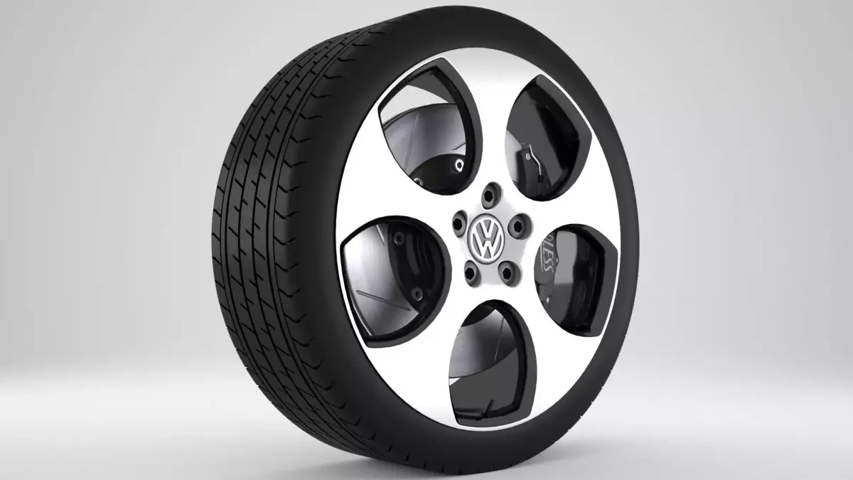 Volkswagen Golf Gti Rim 3D model