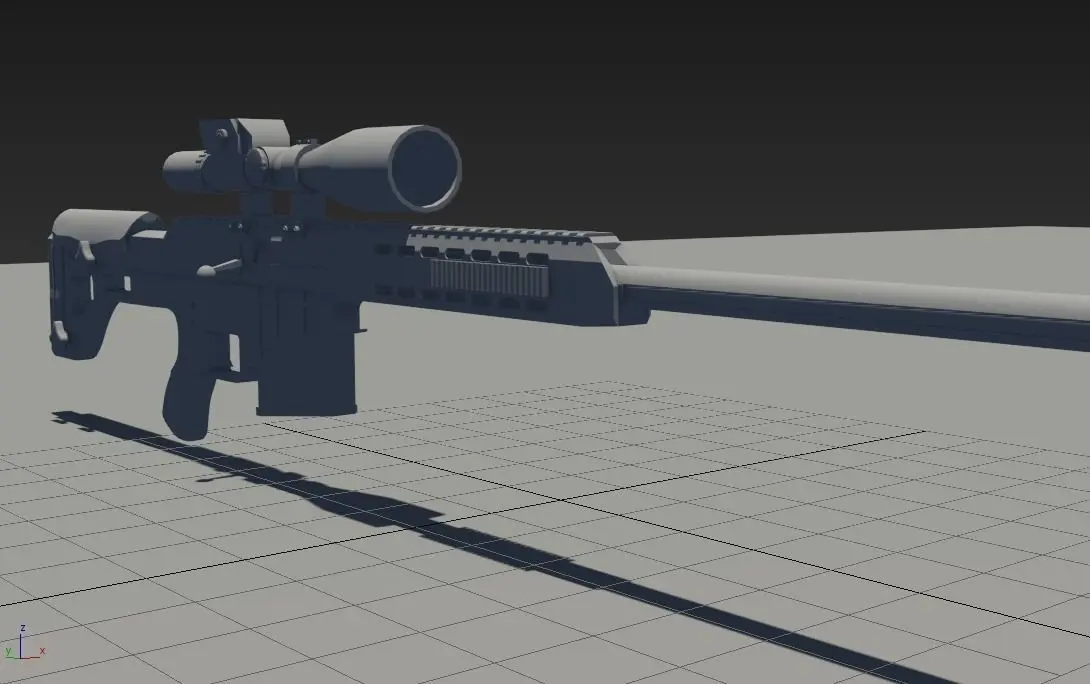 M98B Sniper Rifle 3D model