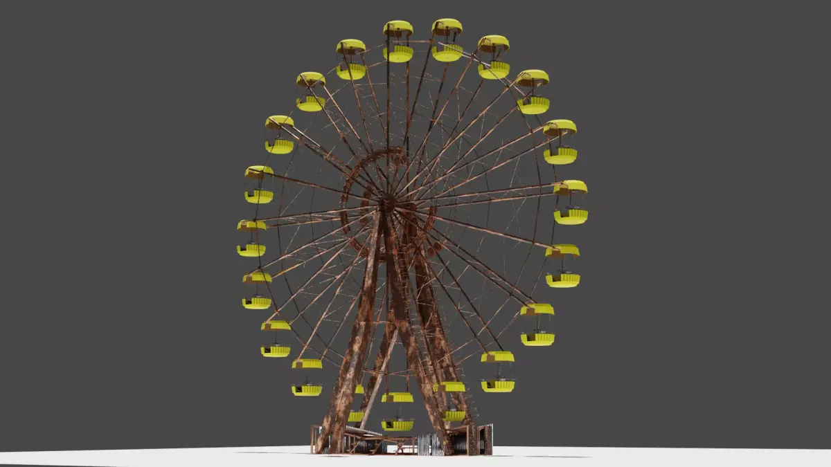 Chernobyl ferris wheel 3D model
