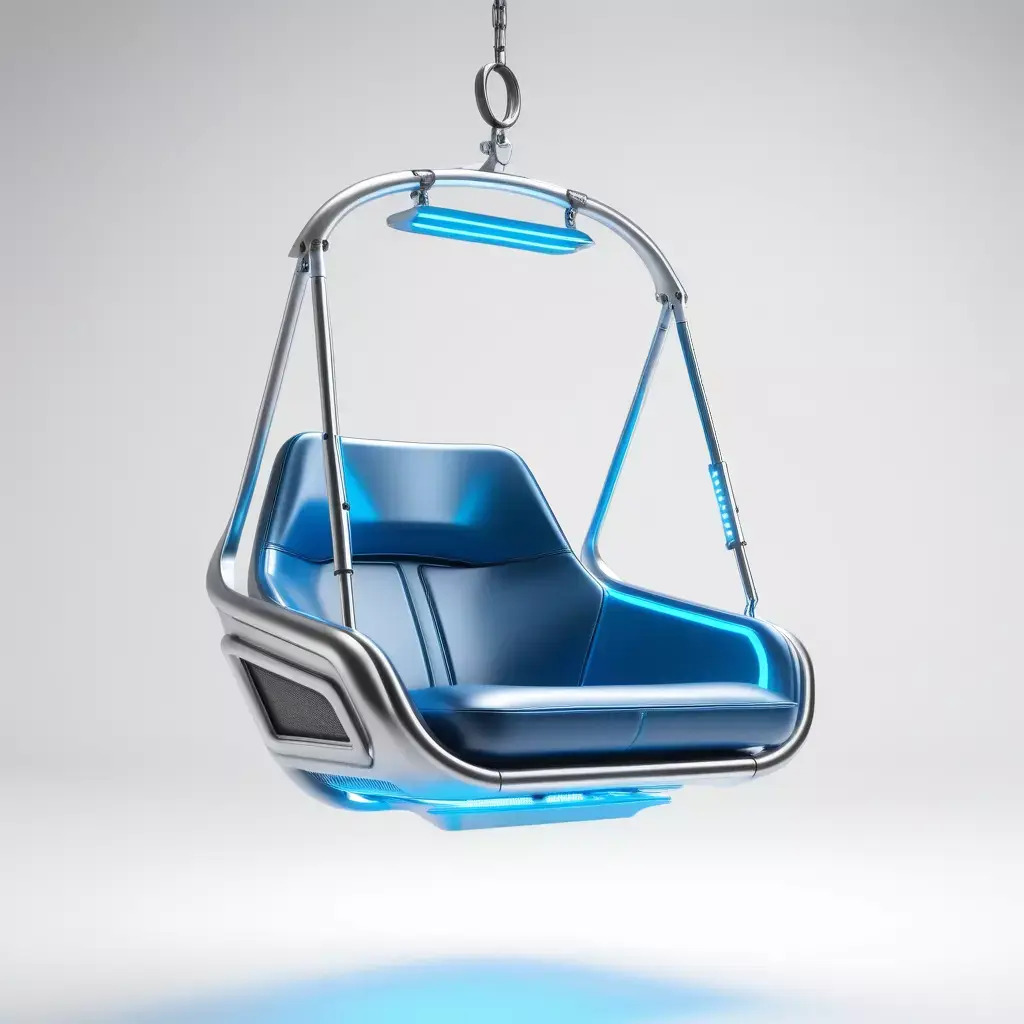 Futuristic Hanging Pod Chair 3D model
