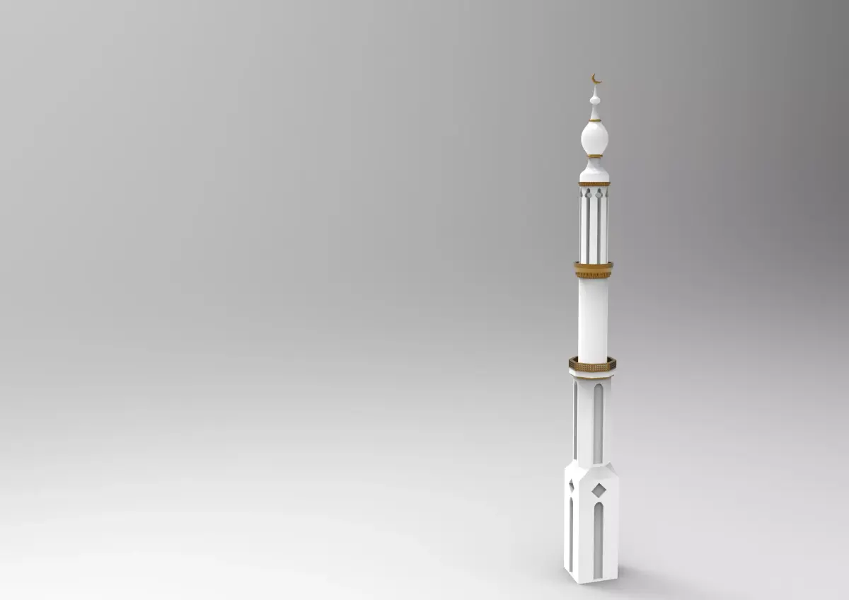 minaret islamic 3D model