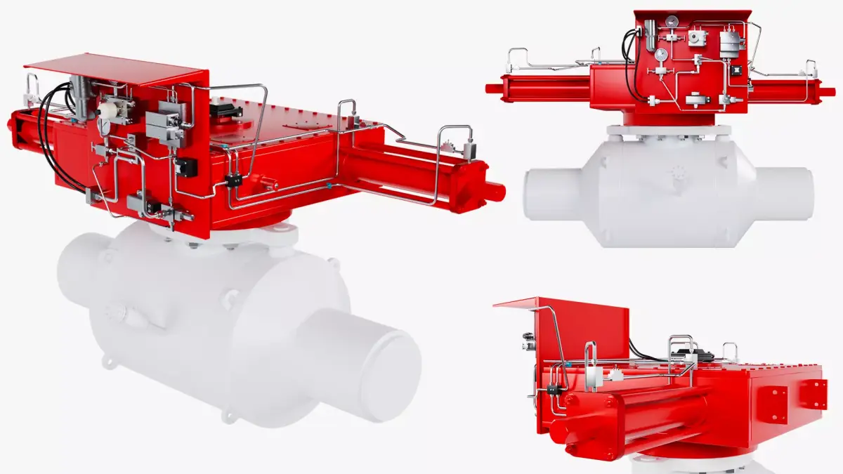 Industrial Mechanical Valve Pneumatic Actuator 3D model