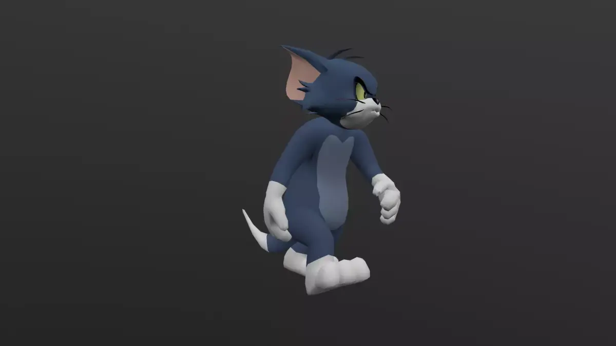 TOMC-029 Tom Cat Walking Low-poly 3D model