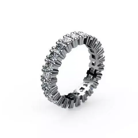 Diamond ring round sparkle diamonds 3dm model 3d model 3D print model