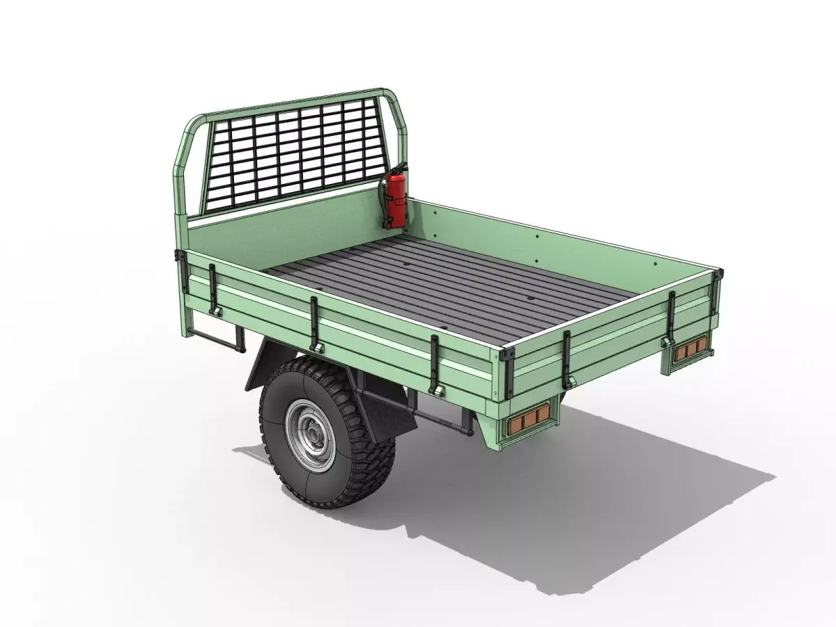 OFF ROAD PICKUP TRUCK STANDARD BED FOR 1 10 SCALE 3D print model