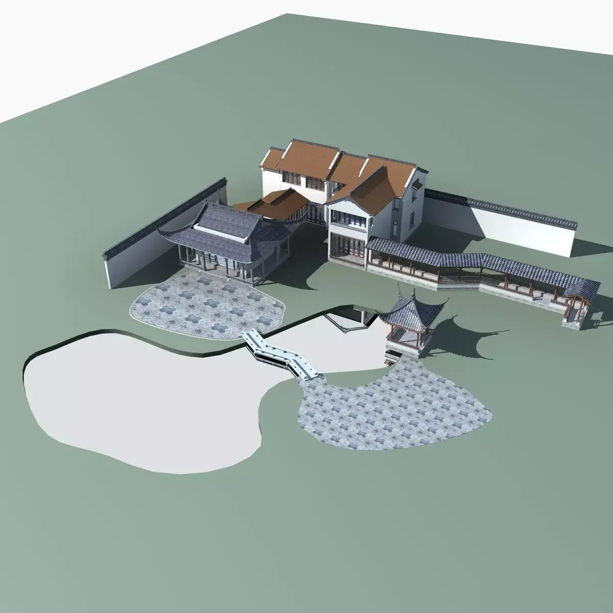 Chinese Style Architecture 3D model 70