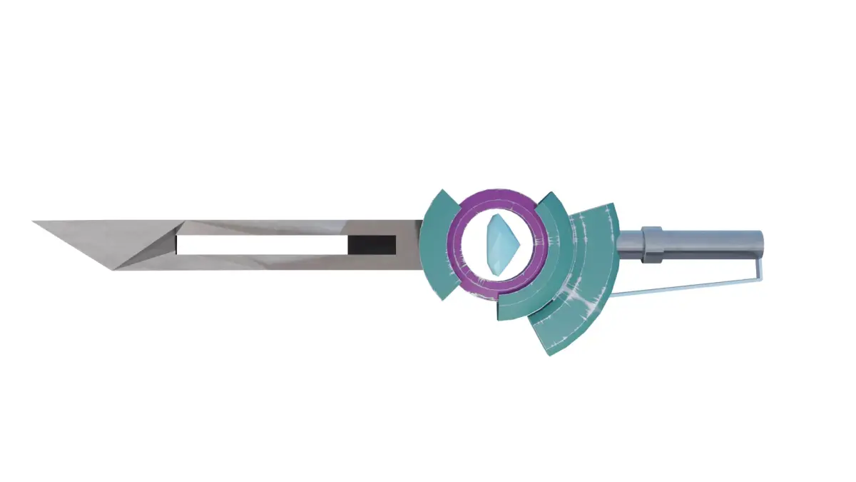 Post-Punk Sword Game-Ready 3D model