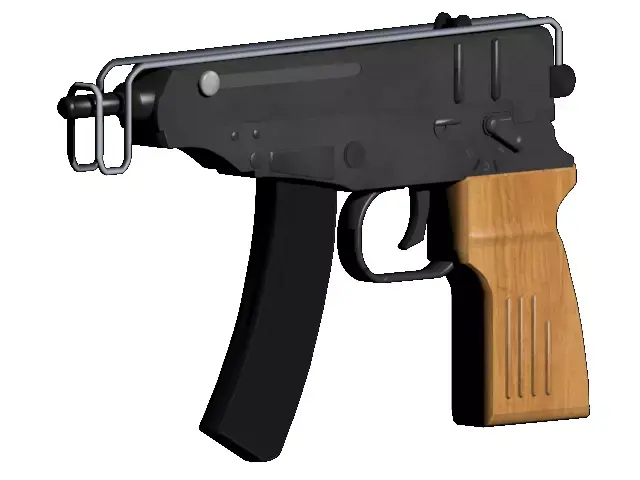 VZ61 Skorpion Low-poly 3D model
