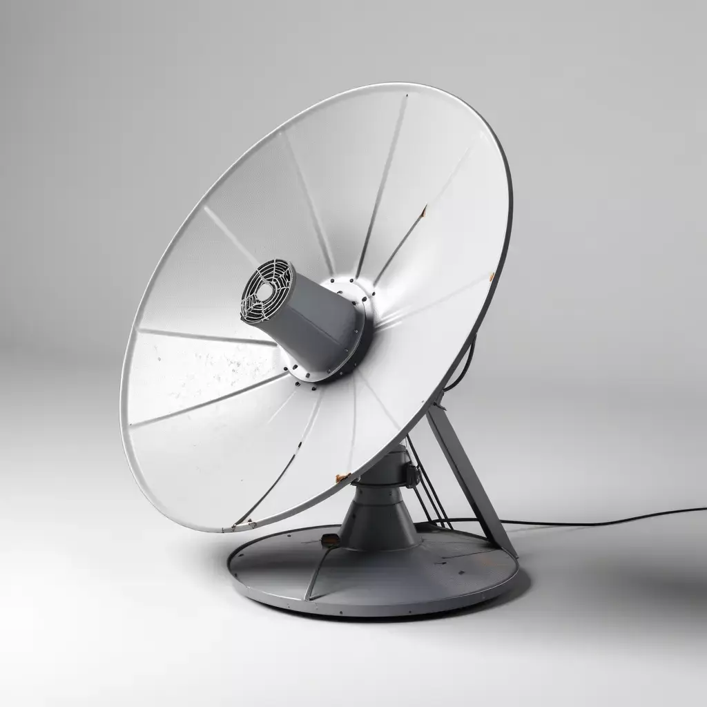 Damaged Satellite Dish 3D Model 3D model