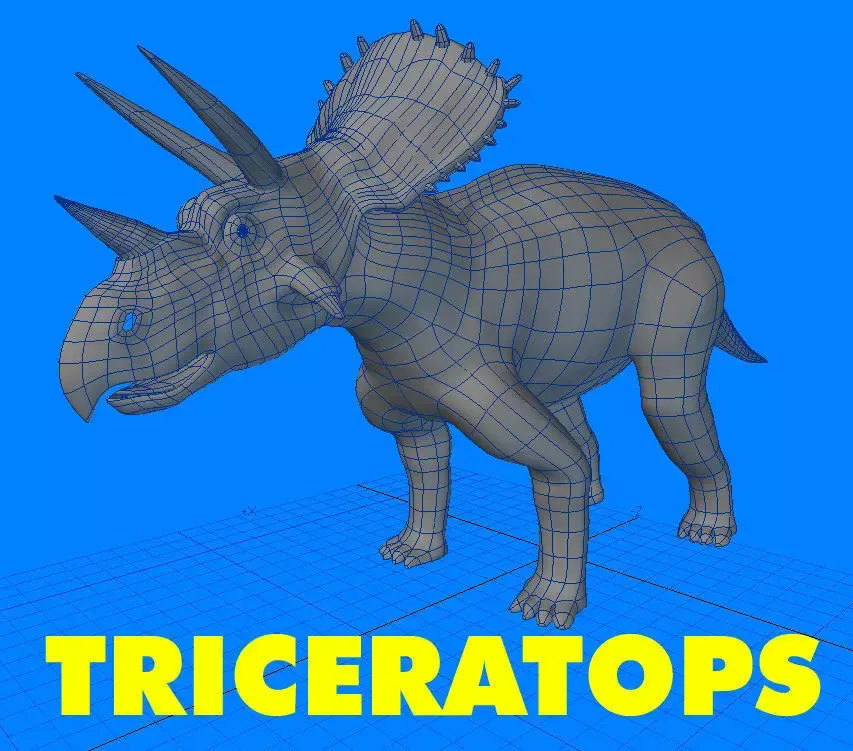 Triceratops Dinosaur 3D model get