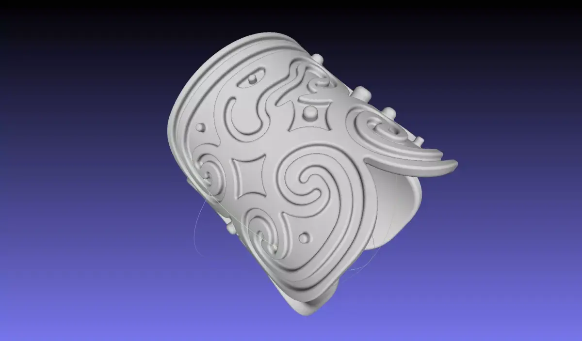 How To Train Your Dragon Patterned Wedding Bracelet 3D print model