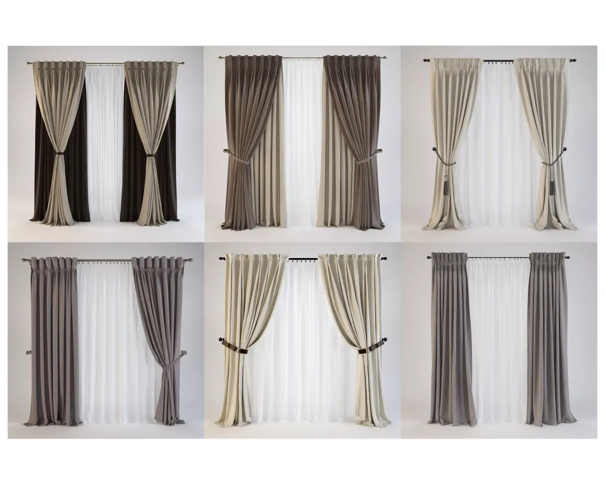 Curtains part 2 3D Model Pack purchase