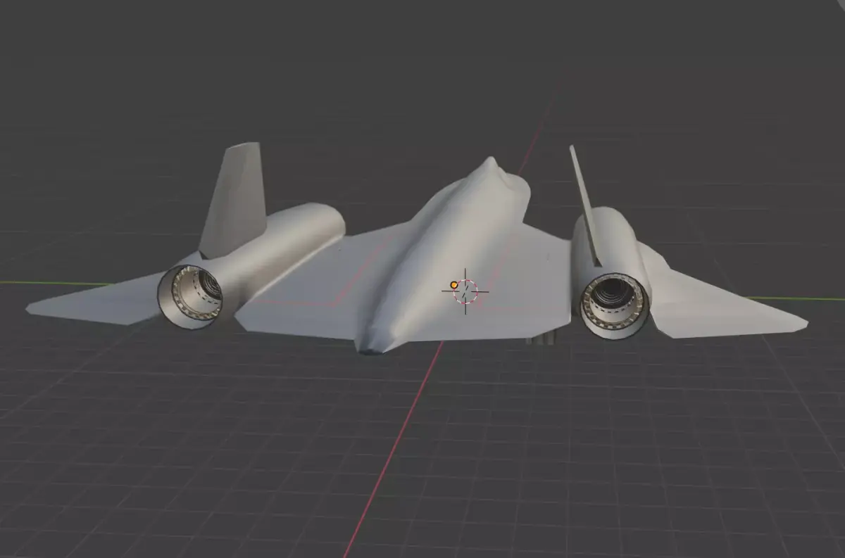 jet sr71 Low-poly 3D model
