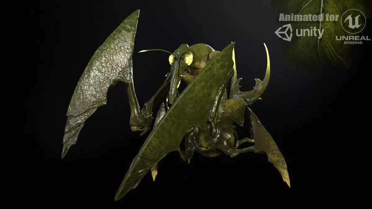 Bogomol Low-poly 3D model