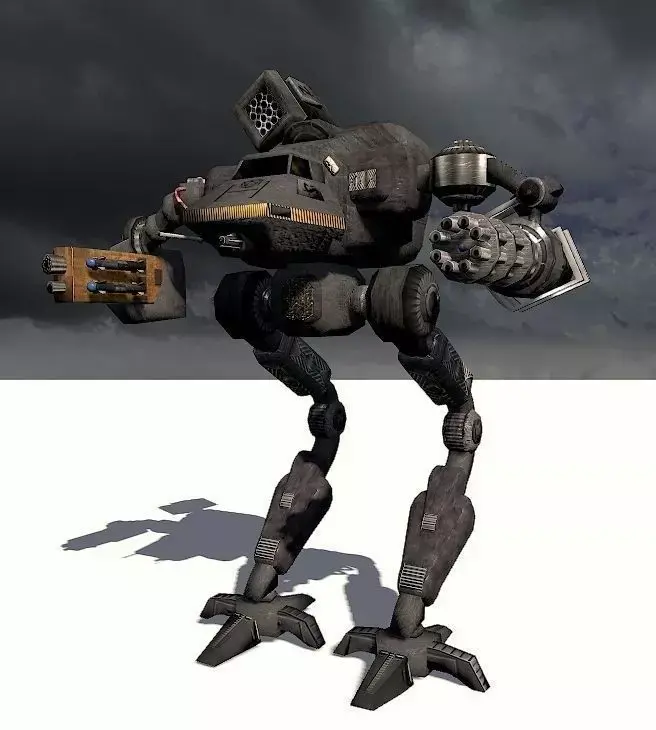 The Behemoth G2 Bipedal Assault Mech Type I  Low-poly 3D model