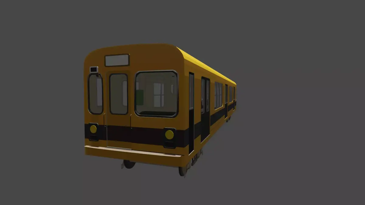 Nagoya 250 Subte Low-poly 3D model