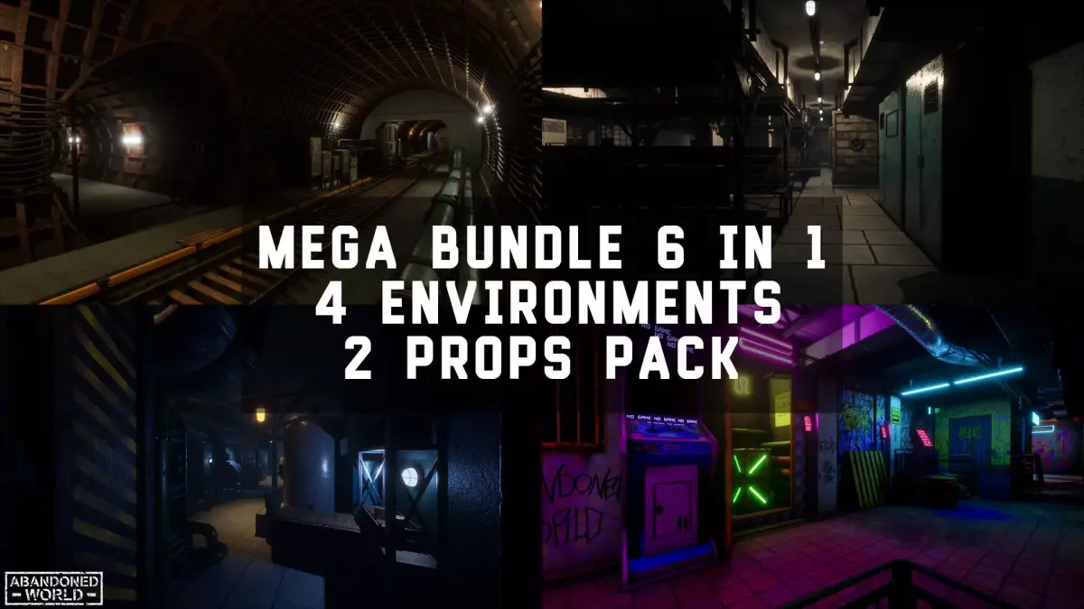 Undergrounds - Mega Bundle 6 in 1 3D Model Pack