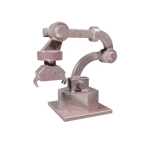 Metallic Robot Arm Low-poly 3D model