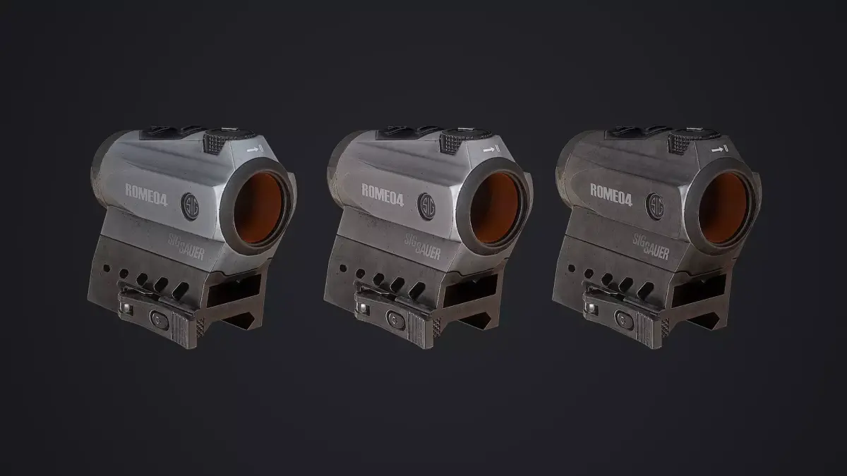 RDS Sig Sauer Romeo 4 Low-poly 3D model