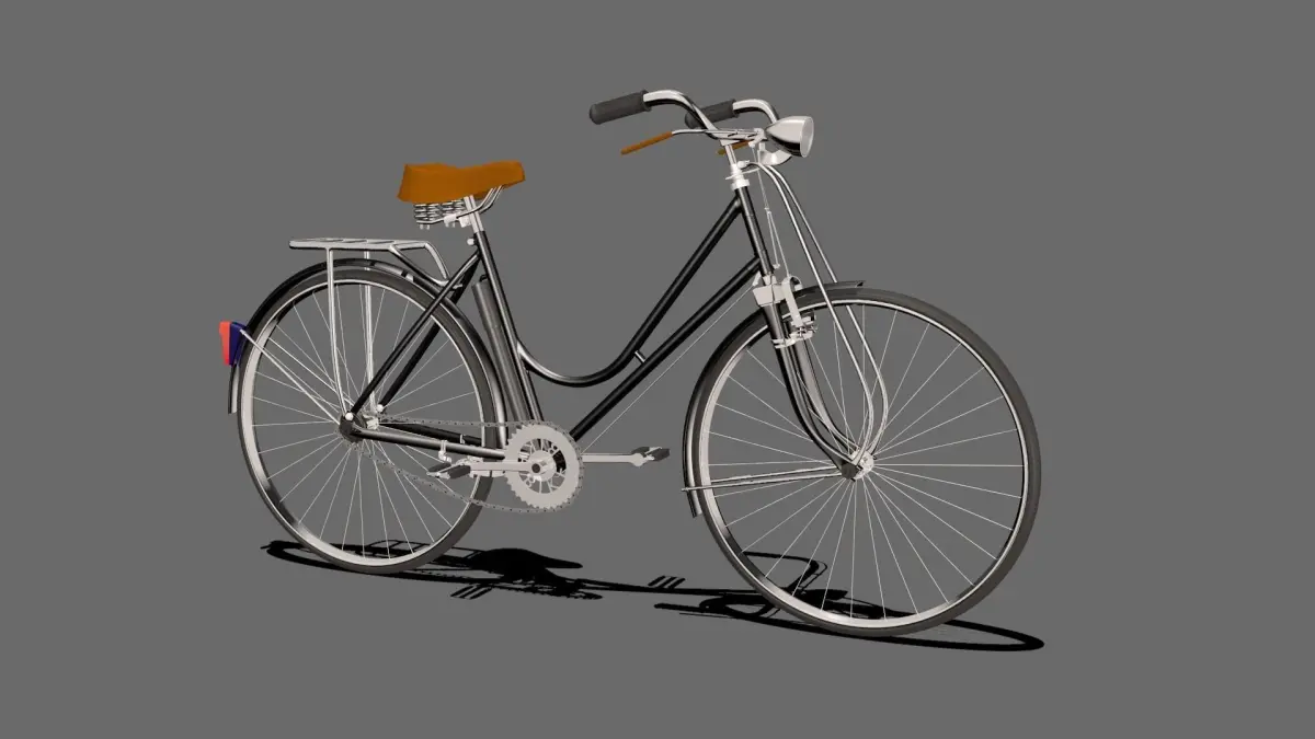 heavy duty bicycle 3D model
