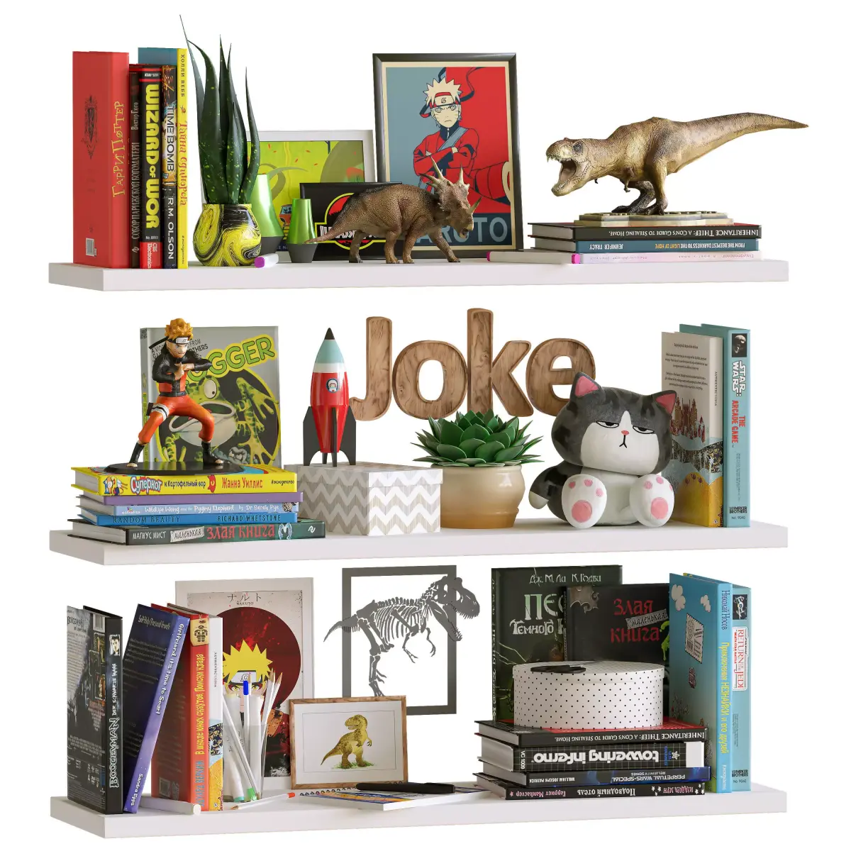 Teenager Decor Low-poly 3D model