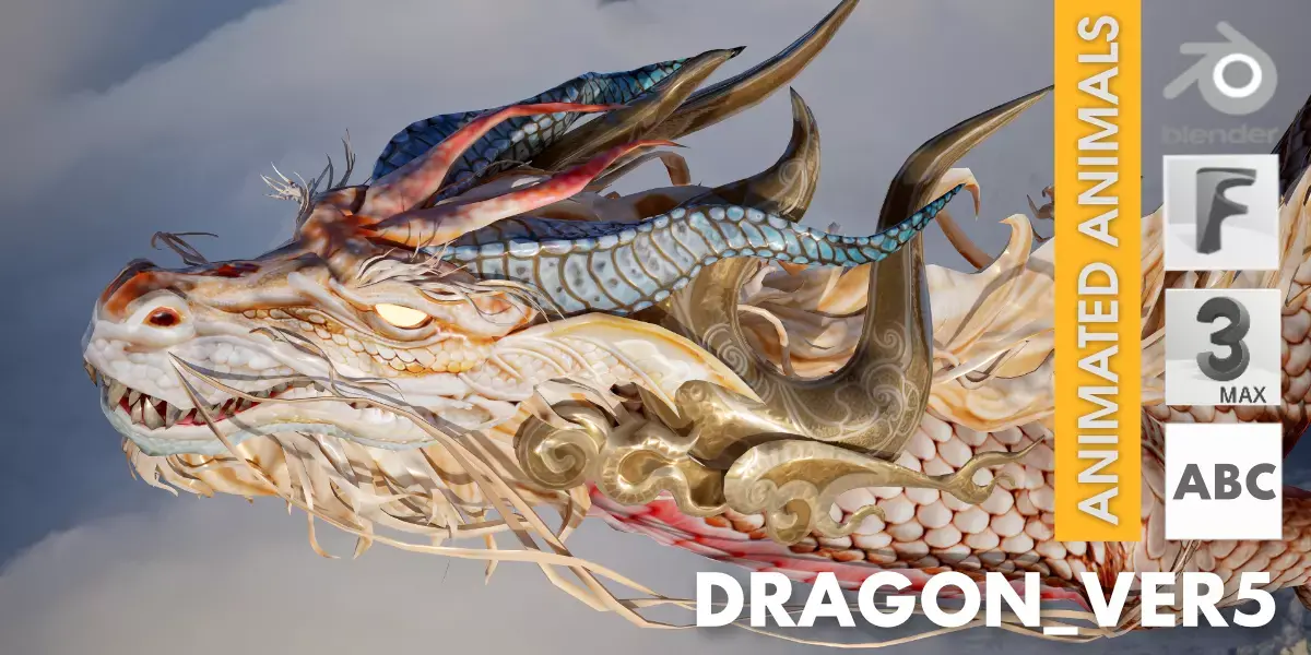Dragon Ver5 Fly02 Free 3D model
