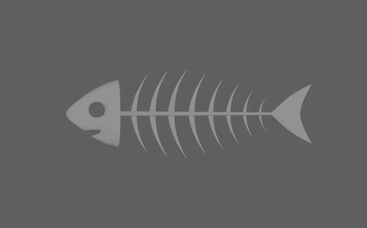 Fish Bone 3D model purchase