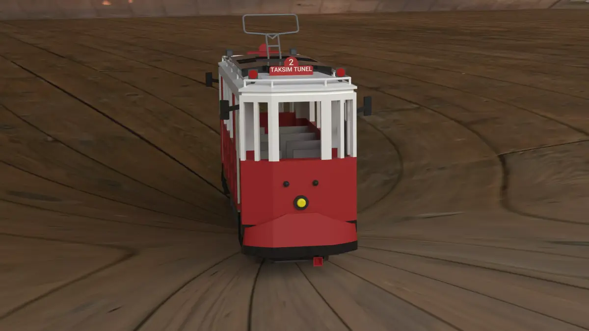 Istanbul Taksim Nostalgic Train 3D print model