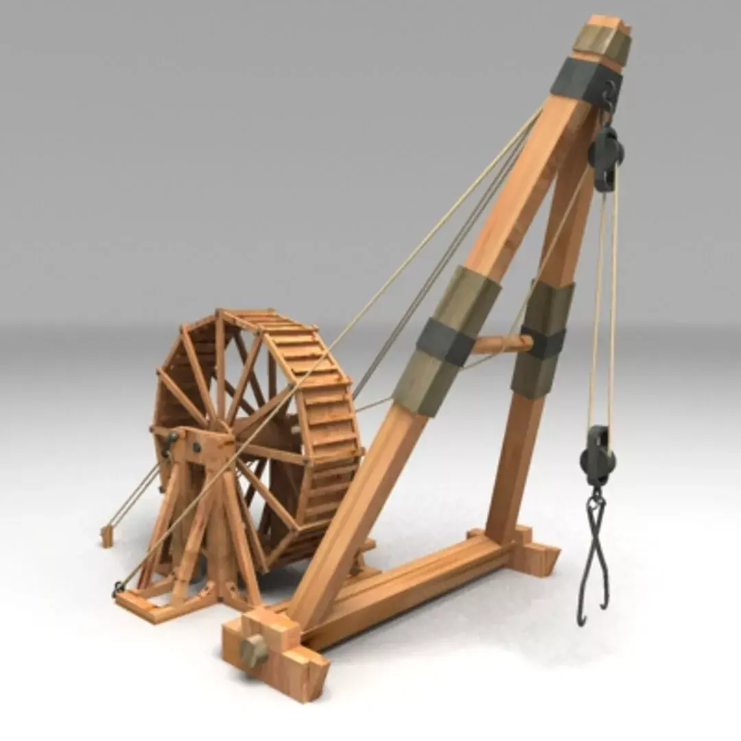 roman crane 3D model