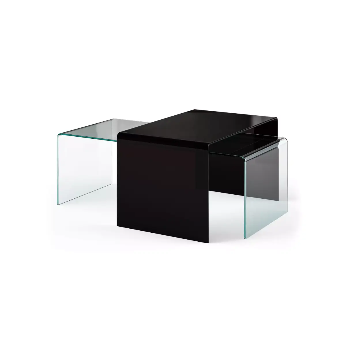 Table Basse 110 X 50 Cm Verre BURANO 3D model