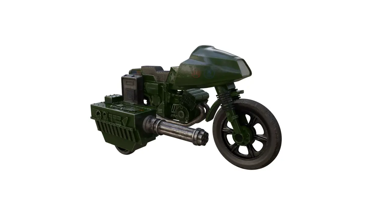 GI Joe RAM Motorcycle 3D model