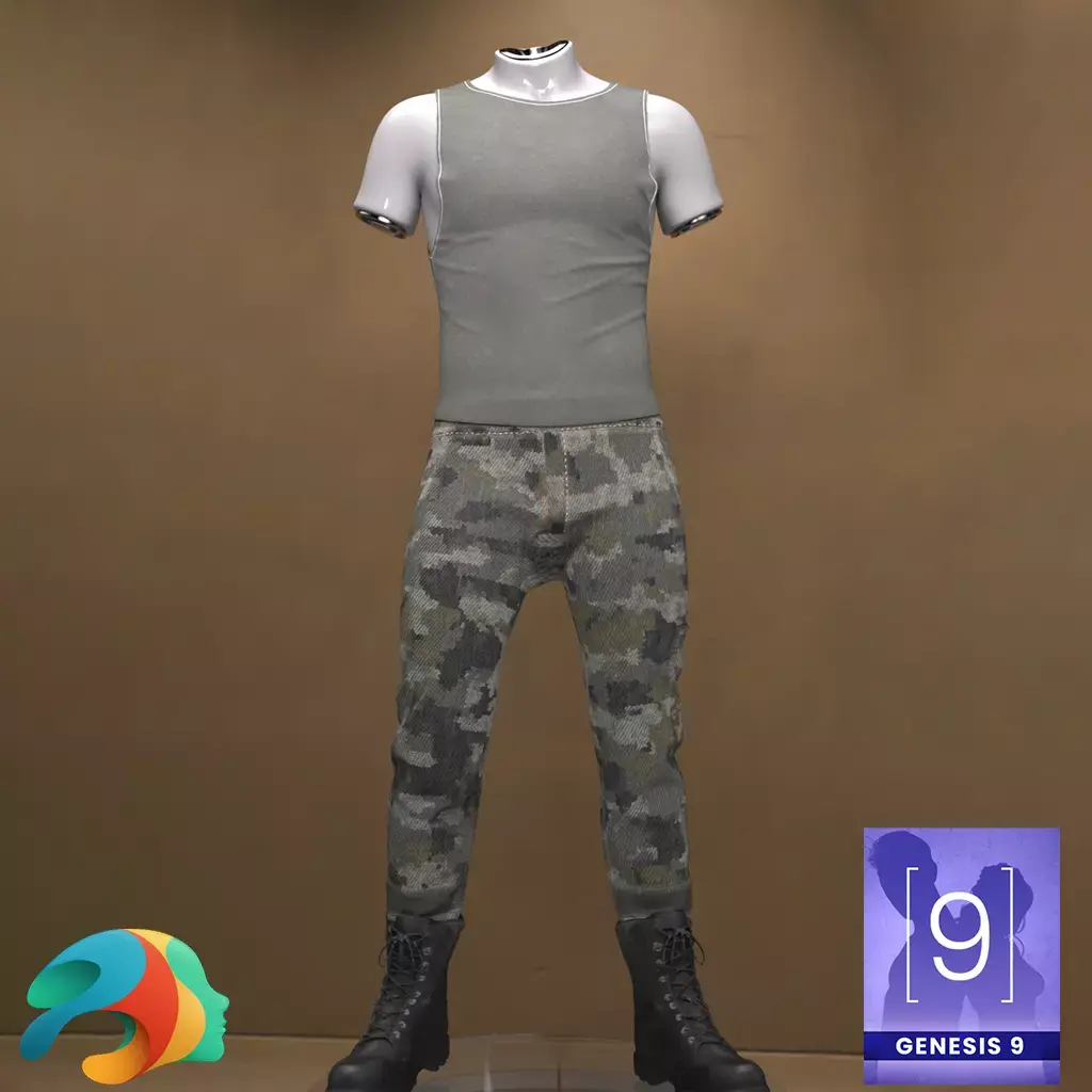 Outdoor Outfit for Genesis 9  3D model