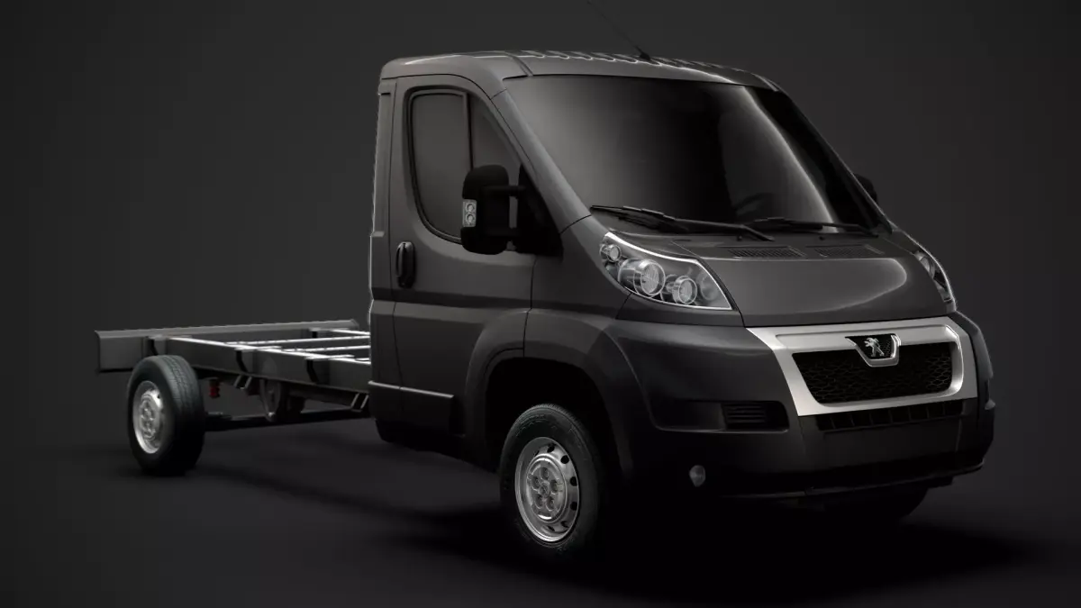 Peugeot Boxer Chassis Truck Single Cab 3800WB 2014 3D model