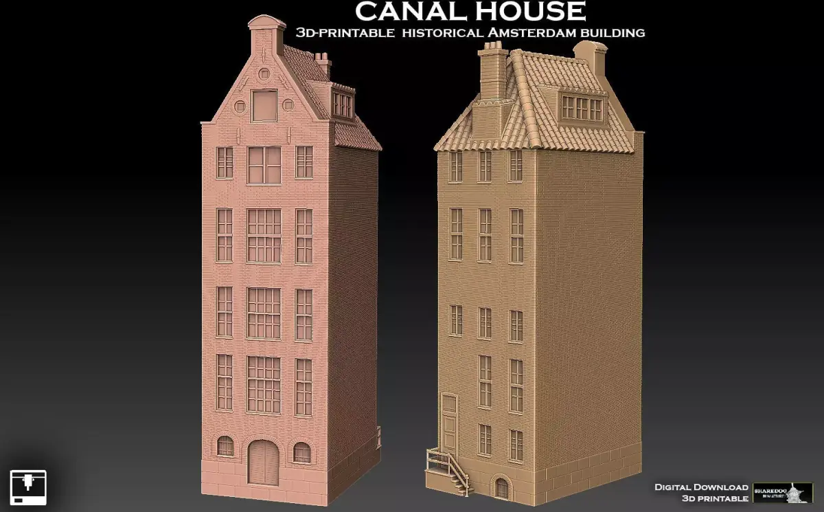 Canal House 3D print model